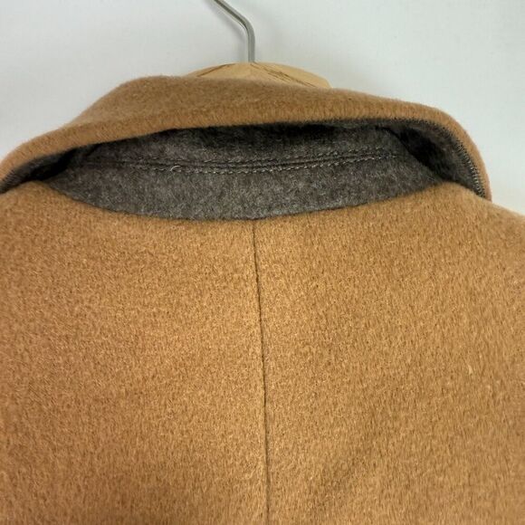Everlane The Italian ReWool Cocoon Oversized Pea Coat Camel Brown XXS - Picture 5 of 8
